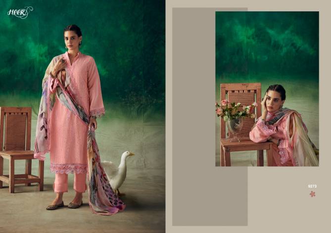 Tareef By Kimora Heer Muslin Embroidery Designer Salwar Suits Wholesale Market In Surat
